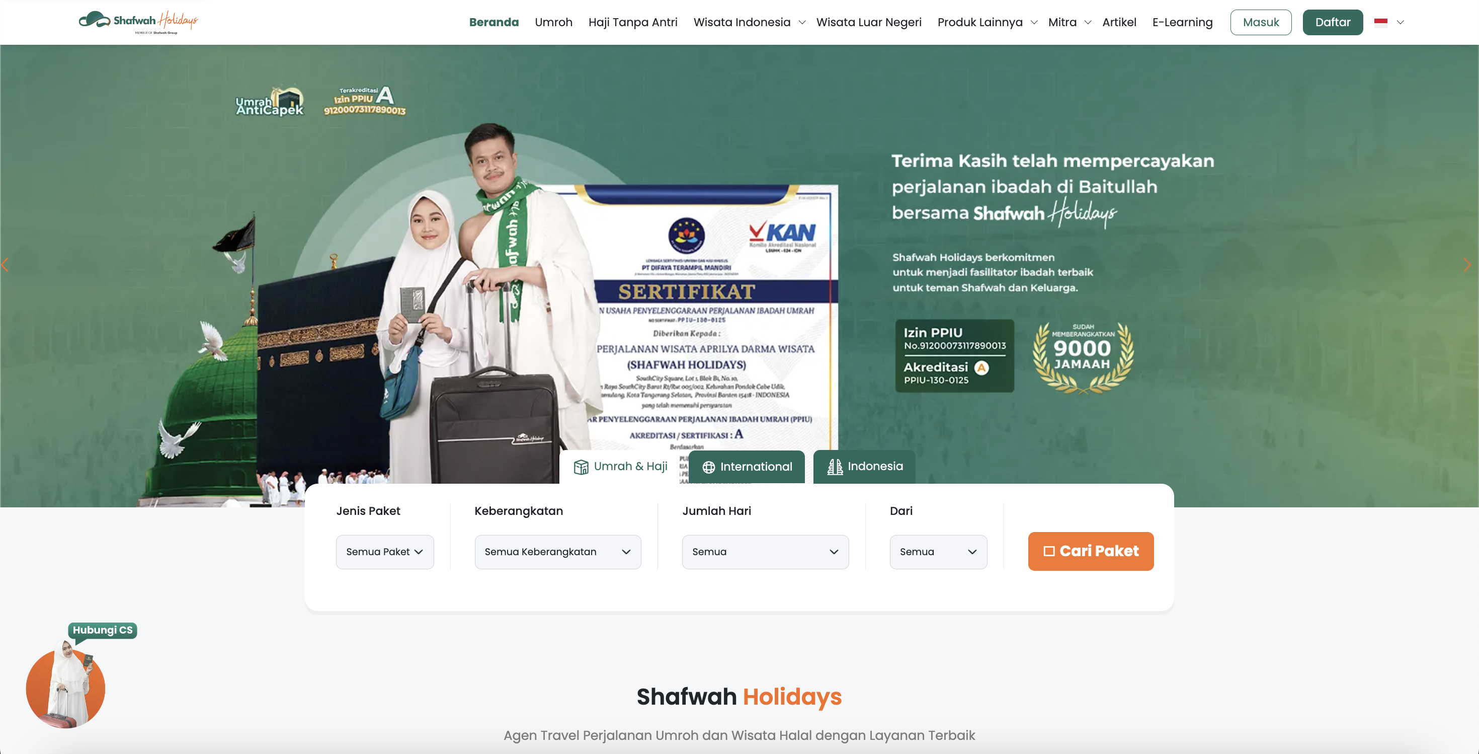 Shafwah holidays